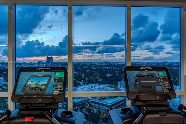 2889 Mcfarlane Rd Unit 1511, Miami, FL 33133 - interior space with a view of city