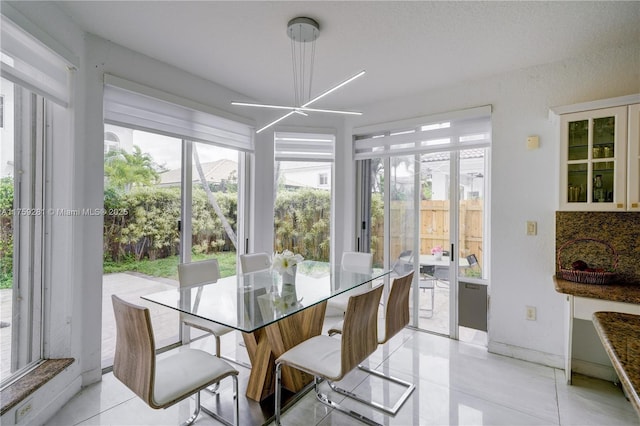 sunroom with a wealth of natural light