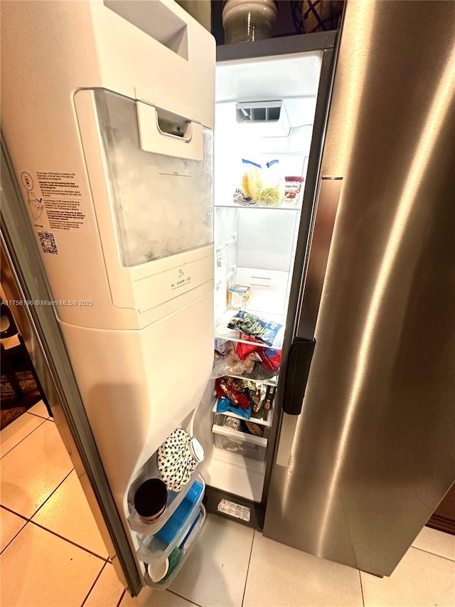 details with freestanding refrigerator