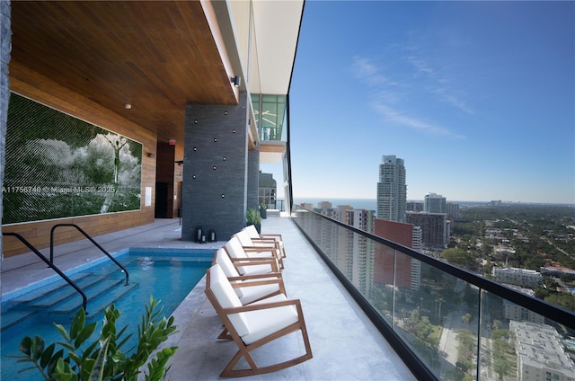 1451 Brickell Ave Unit 1201, Miami, FL 33131 - view of swimming pool with a city view