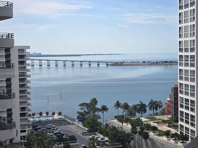 1451 Brickell Ave Unit 1201, Miami, FL 33131 - water view with a notable bridge