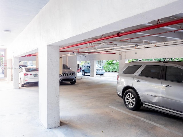 view of parking deck