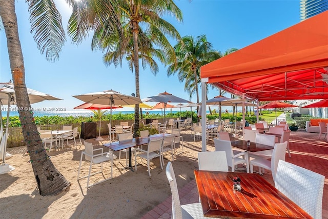 view of patio / terrace featuring outdoor dining space