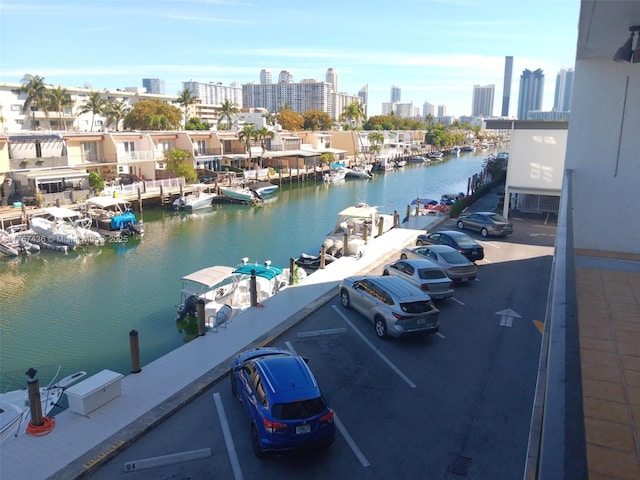 water view featuring a city view