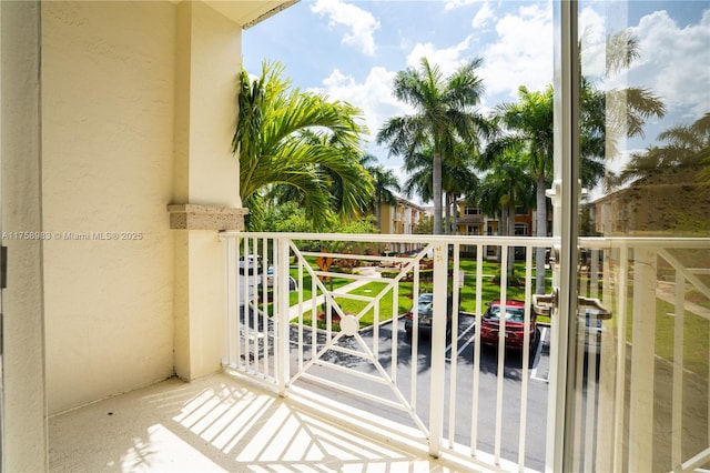 view of balcony