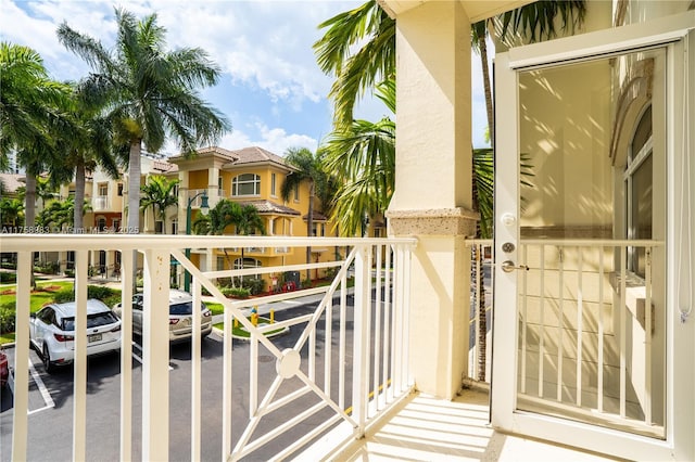 view of balcony