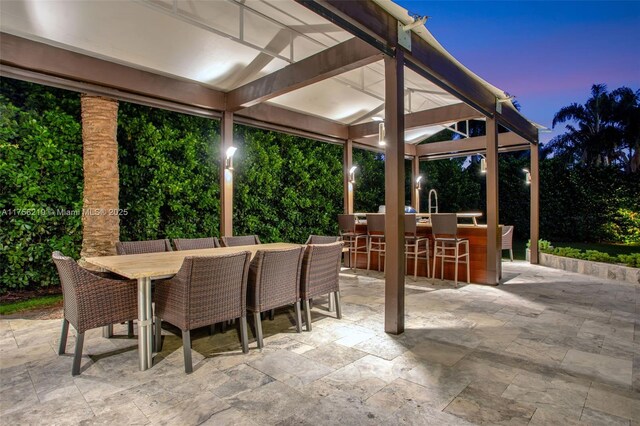 12200 SW 2nd St, Plantation, FL 33325 - view of patio terrace at dusk