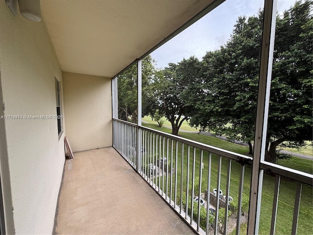 view of balcony