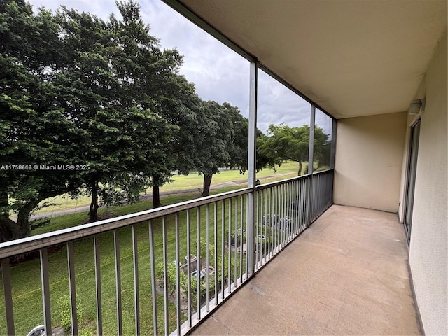 view of balcony