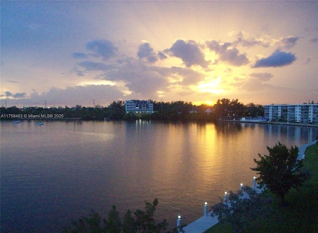 view of water feature