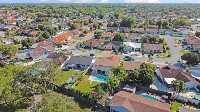 drone / aerial view featuring a residential view