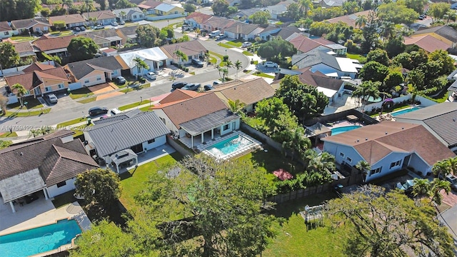 bird's eye view featuring a residential view