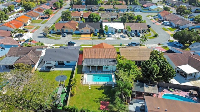 bird's eye view featuring a residential view