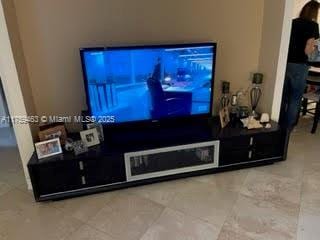 view of tiled living room