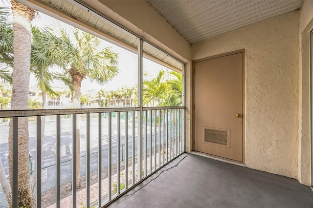 balcony with visible vents