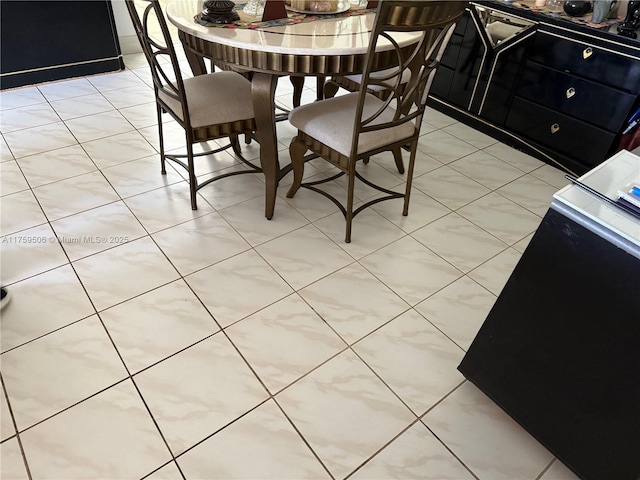 view of dining area