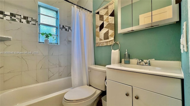 1770 NW 51st Ter, Miami, FL 33142 - bathroom with toilet, vanity, and shower / bath combo with shower curtain