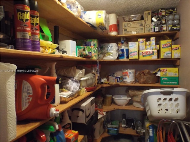 view of storage area