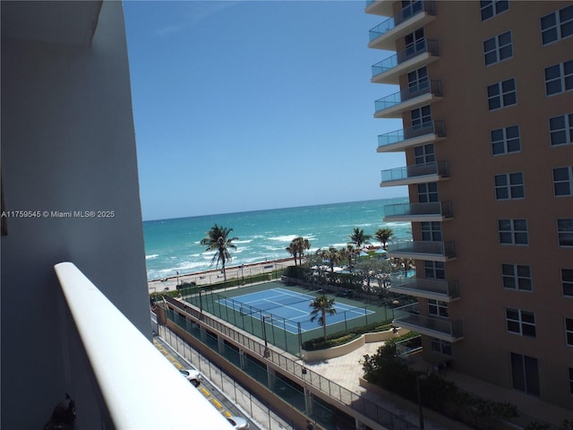 view of water feature