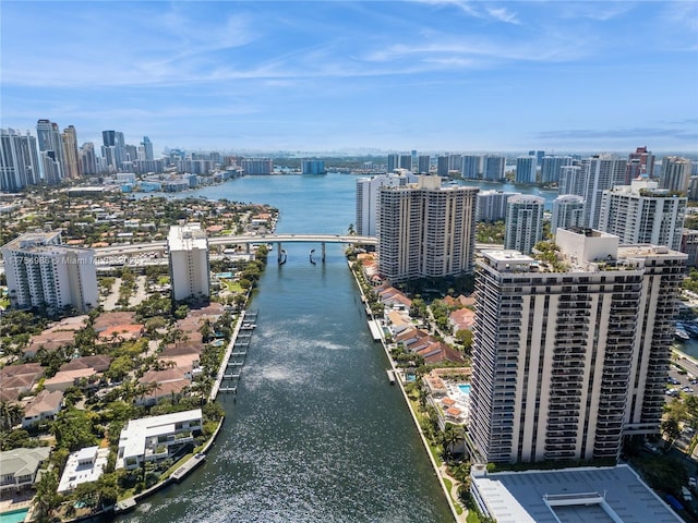 19667 Turnberry Way Unit 8K, Aventura, FL 33180 - aerial view featuring a city view and a water view