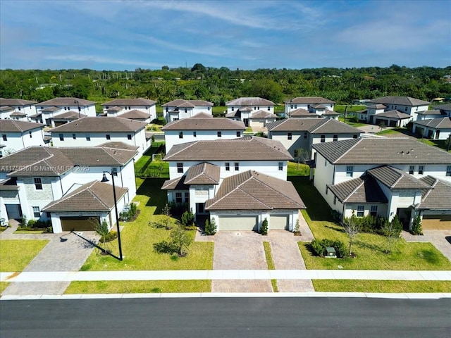 bird's eye view featuring a residential view