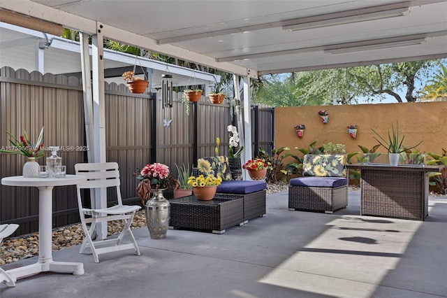 7801 SW 9th Ter, Miami, FL 33144 - view of patio / terrace featuring fence