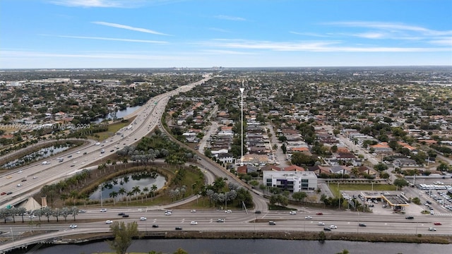 7801 SW 9th Ter, Miami, FL 33144 - aerial view with a water view and a residential view