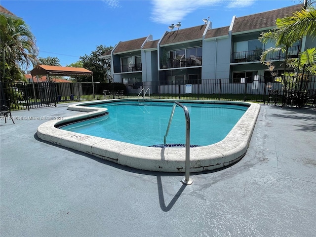 pool with fence