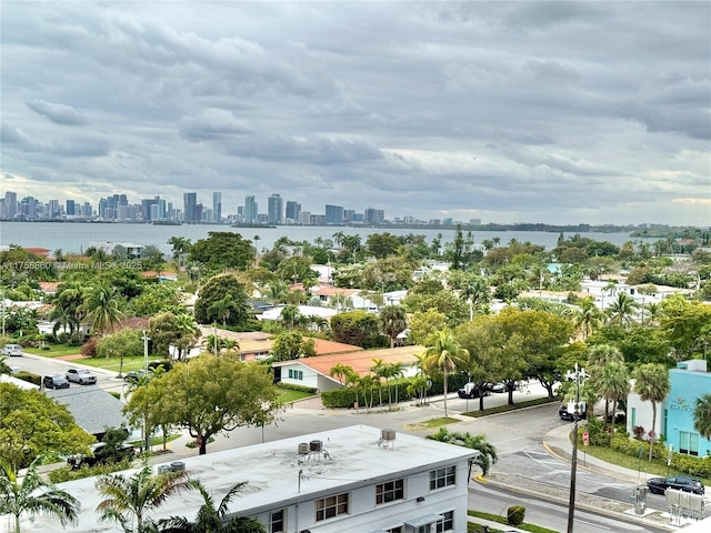 drone / aerial view featuring a view of city