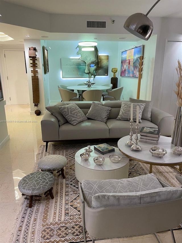 3610 Yacht Club Dr Unit 1510, Aventura, FL 33180 - tiled living room with visible vents