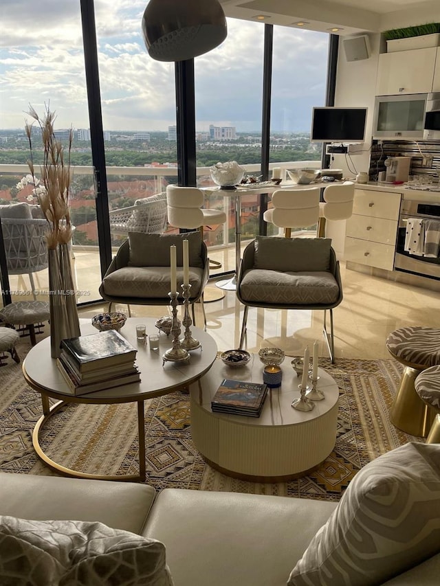 3610 Yacht Club Dr Unit 1510, Aventura, FL 33180 - living area with expansive windows