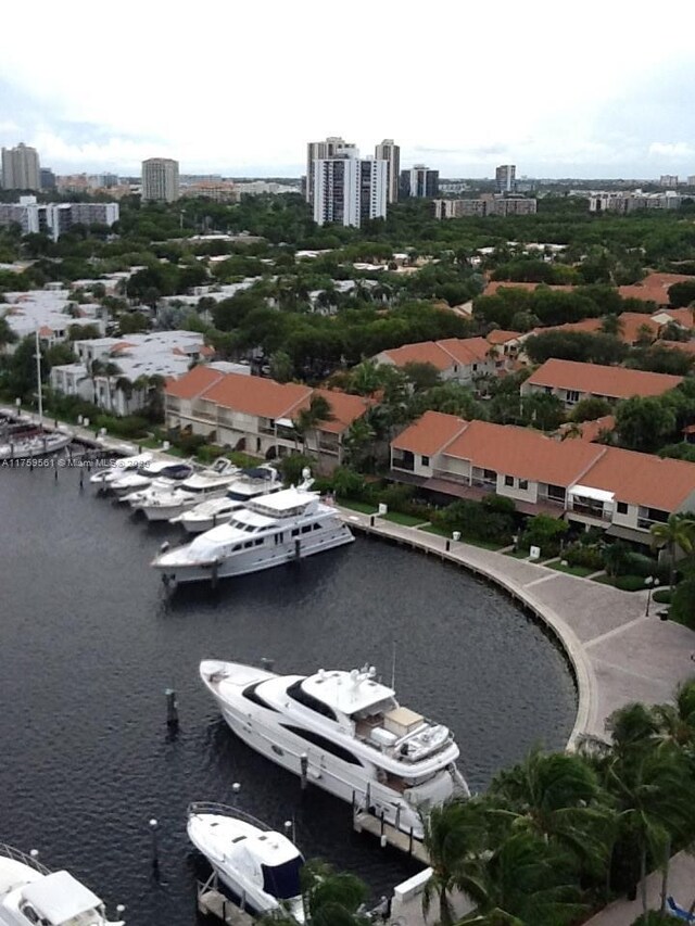 3610 Yacht Club Dr Unit 1510, Aventura, FL 33180 - bird's eye view featuring a water view