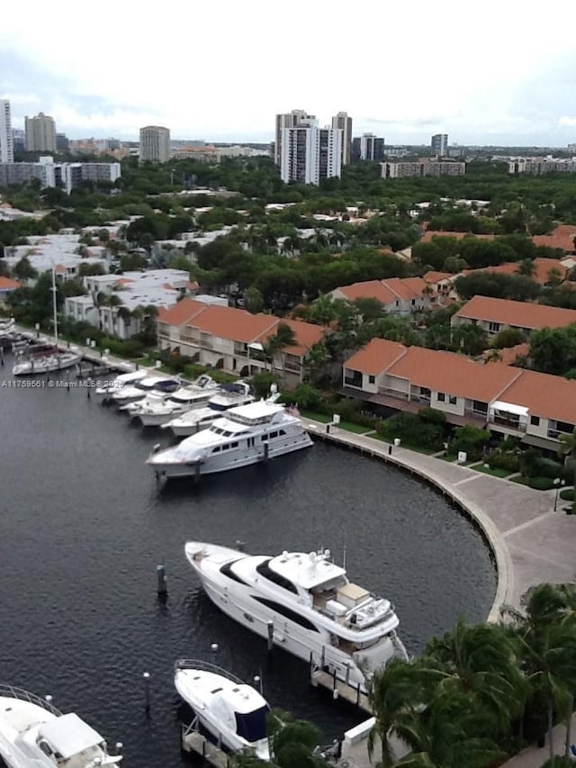 3610 Yacht Club Dr Unit 1510, Aventura, FL 33180 - drone / aerial view with a water view