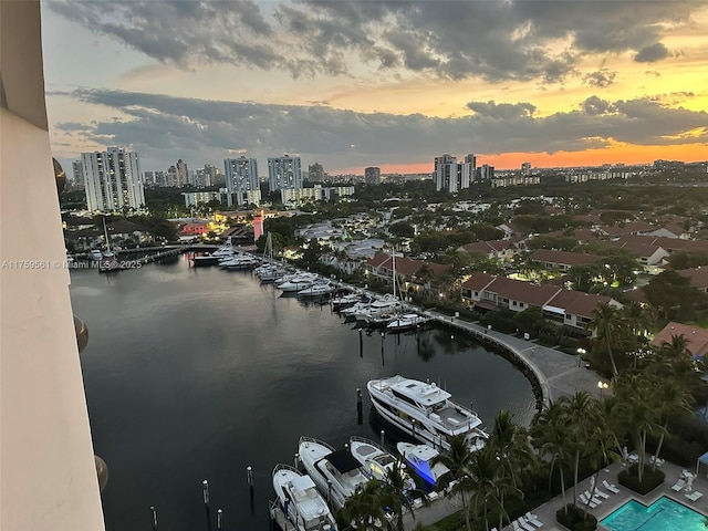 3610 Yacht Club Dr Unit 1510, Aventura, FL 33180 - water view with a city view