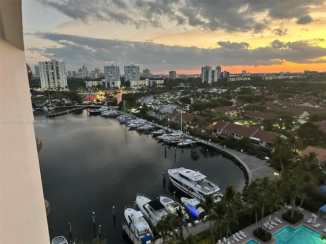 3610 Yacht Club Dr Unit 1510, Aventura, FL 33180 - property view of water featuring a view of city