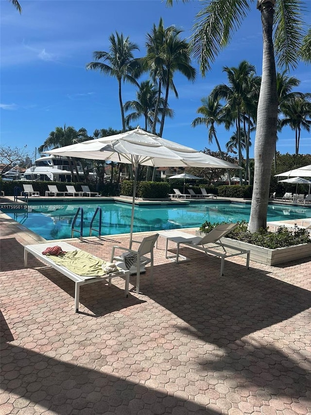 3610 Yacht Club Dr Unit 1510, Aventura, FL 33180 - pool with a patio area