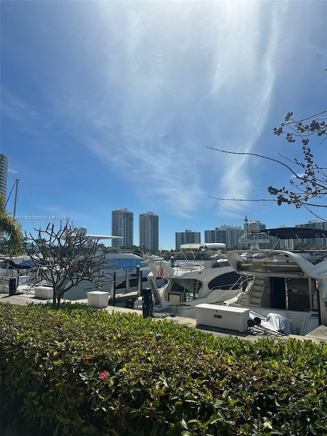 3610 Yacht Club Dr Unit 1510, Aventura, FL 33180 - view of parking / parking lot featuring a view of city