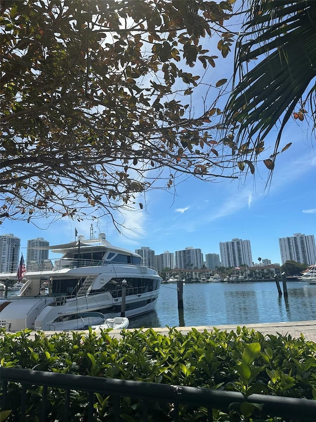 3610 Yacht Club Dr Unit 1510, Aventura, FL 33180 - water view featuring a view of city