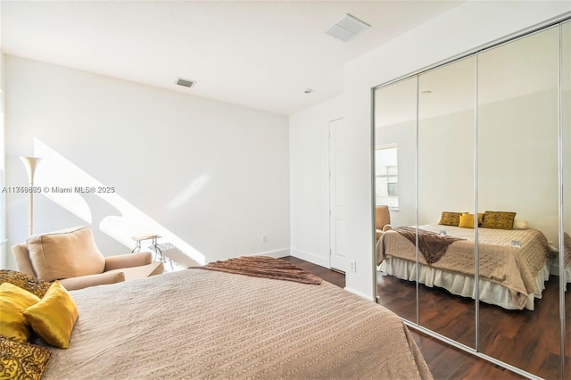 4951 SW 158th Ave, Miramar, FL 33027 - bedroom featuring dark wood finished floors and a closet