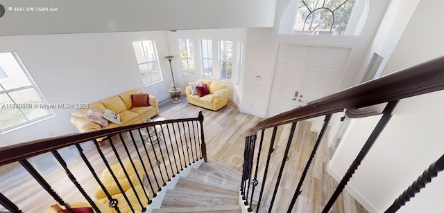 4951 SW 158th Ave, Miramar, FL 33027 - stairs with wood finished floors and baseboards