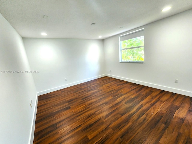 4951 SW 158th Ave, Miramar, FL 33027 - spare room with dark wood-style floors and recessed lighting