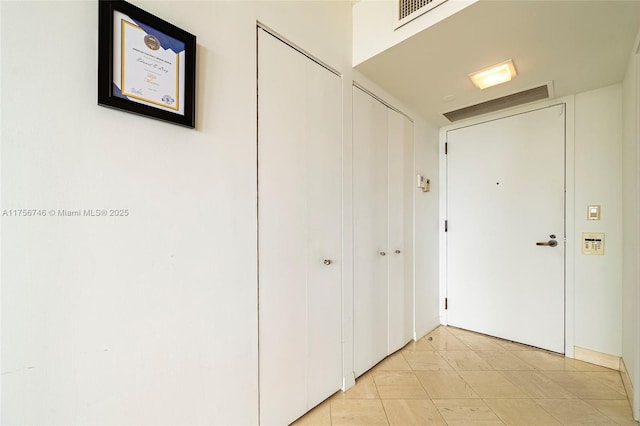 corridor with visible vents
