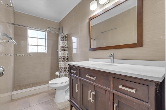 2810 NW 171st Ter, Miami Gardens, FL 33056 - full bath with tiled shower, vanity, and tile patterned floors