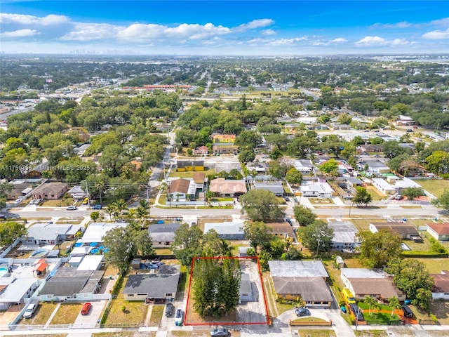 2810 NW 171st Ter, Miami Gardens, FL 33056 - aerial view of residential area featuring property parcel outlined