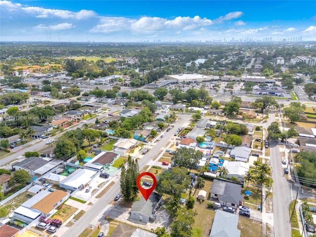 2810 NW 171st Ter, Miami Gardens, FL 33056 - aerial view of property and surrounding area featuring nearby urban area