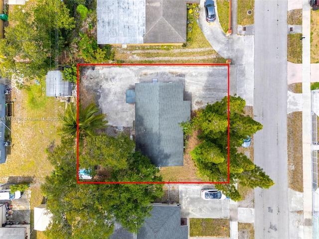 2810 NW 171st Ter, Miami Gardens, FL 33056 - aerial view of property's location featuring property parcel outlined