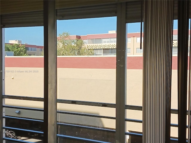 view of doorway to outside