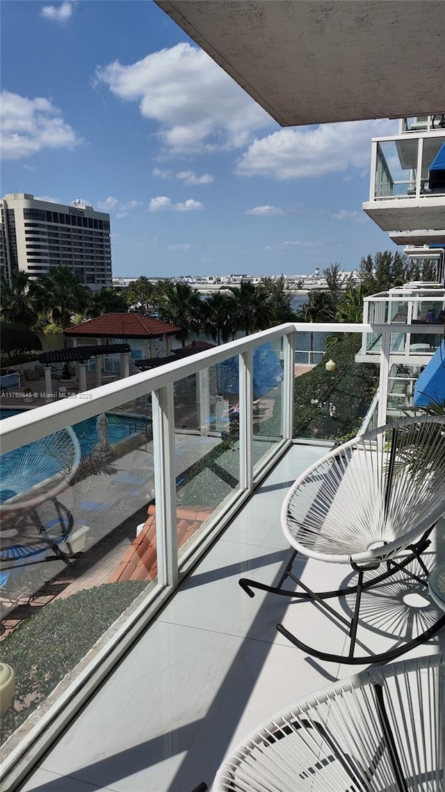 view of balcony