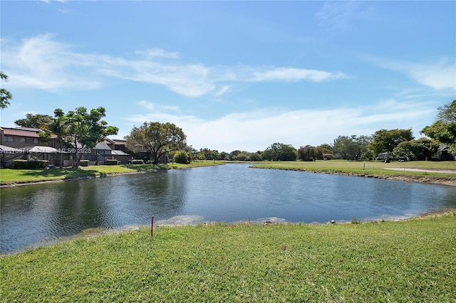 view of water feature