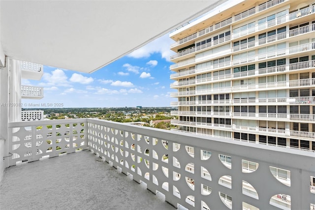 view of balcony